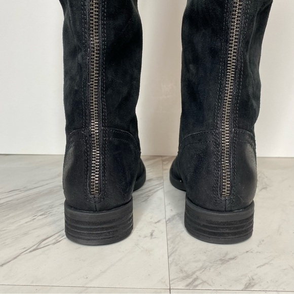 New! Born Borman Tall Black Distressed Suede Boot 5.5 - Picture 4 of 12